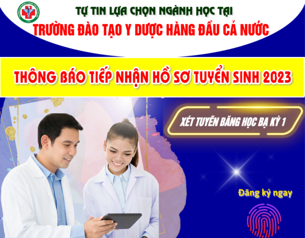 Thông báo chính thức tiếp nhận hồ sơ tuyển sinh năm 2023