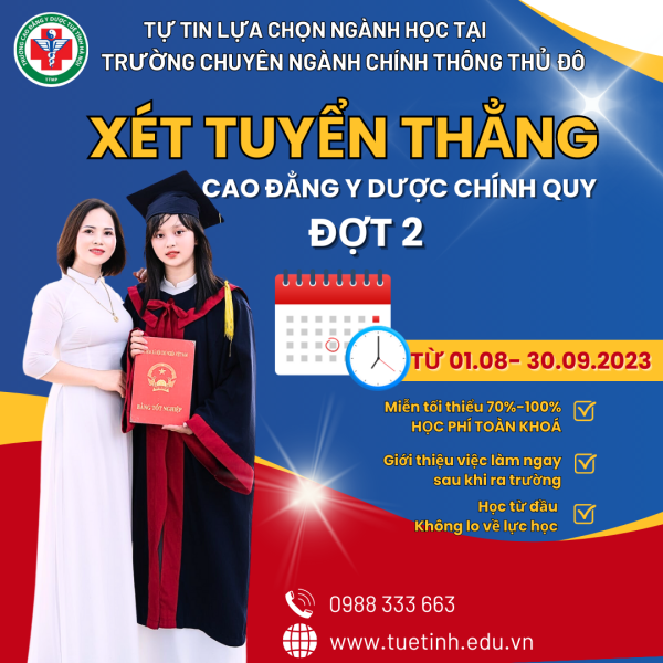 Thông Báo Xét Tuyển Và Nhập Học Đợt 2 Năm 2023 – 2024
