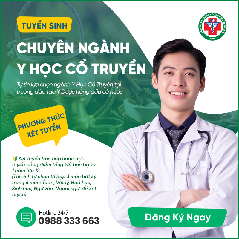 Ngành Y học cổ truyền có xét học bạ với mức điểm tương đối dễ tiếp cận