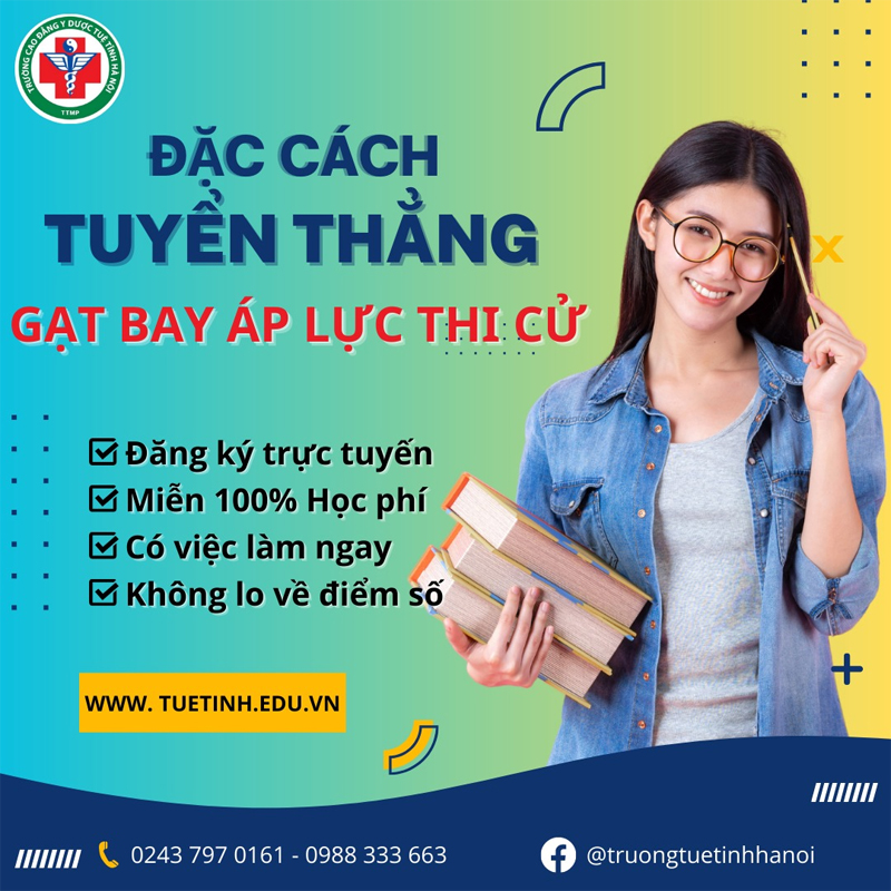 Xét tuyển ngành Dược tại Cao đẳng Y Dược Tuệ Tĩnh Hà Nội với mức điểm 18