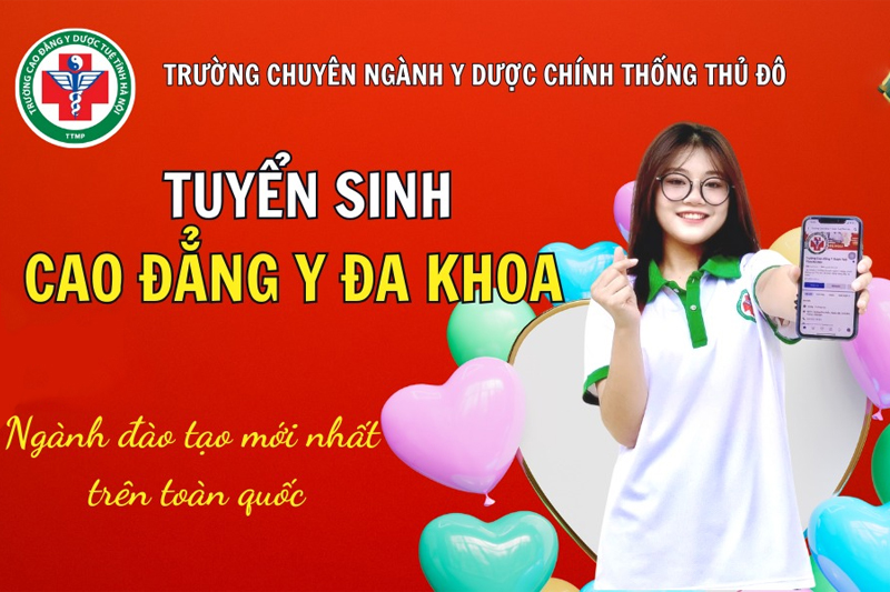 Cao đẳng Y Dược Tuệ Tĩnh Hà Nội tuyển sinh ngành Y đa khoa hệ Cao đẳng