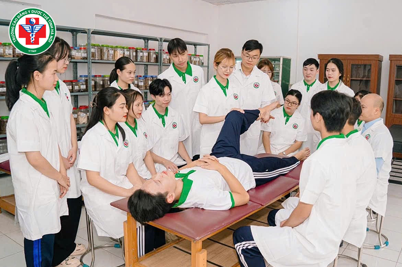 Học thực hành y học cổ truyền tại Trường Cao đẳng Y Dược Tuệ Tĩnh Hà Nội