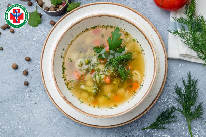 Ăn uống ấm, dễ tiêu → bảo vệ Trung tiêu