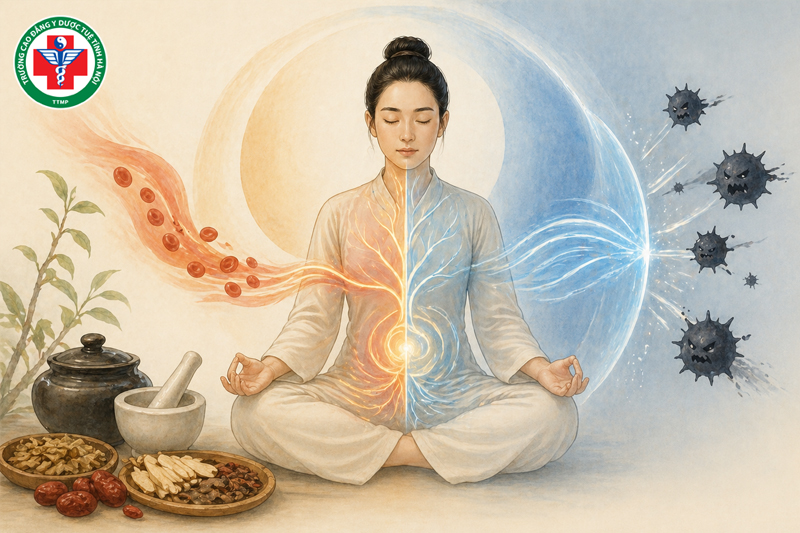 Điều hòa khí huyết để hỗ trợ cơ thể chống lại tà khí