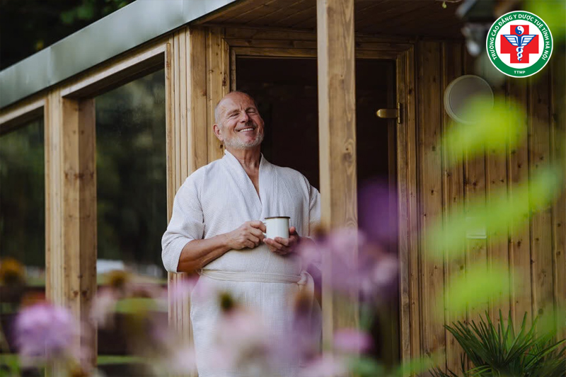 Không chỉ tác động lên thể chất, xông hơi còn giúp cải thiện trạng thái tinh thần.