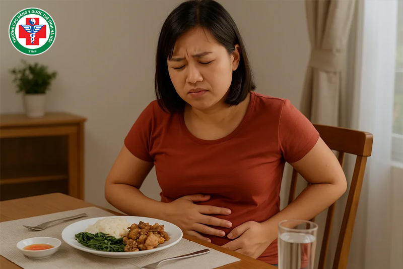 Tâm tỳ lưỡng hư dễ gây đầy bụng, chậm tiêu
