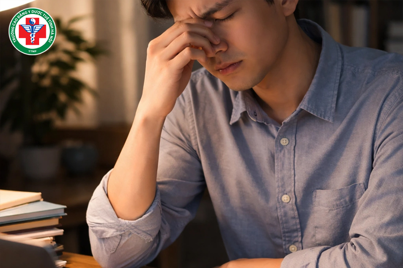 Căng thẳng kéo dài làm tiêu hao khí huyết và ảnh hưởng đến chức năng tạng phủ.