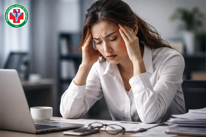Khi thường xuyên căng thẳng, lo âu khiến khí của Can bị uất trệ.