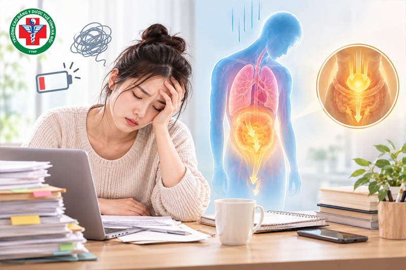 Lao động hoặc vận động quá mức khiến cơ thể tiêu hao nhiều năng lượng